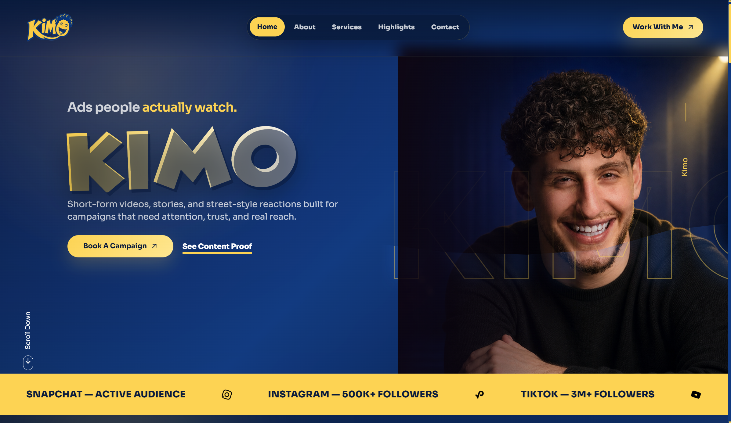 KarimWazzan.com personal portfolio website